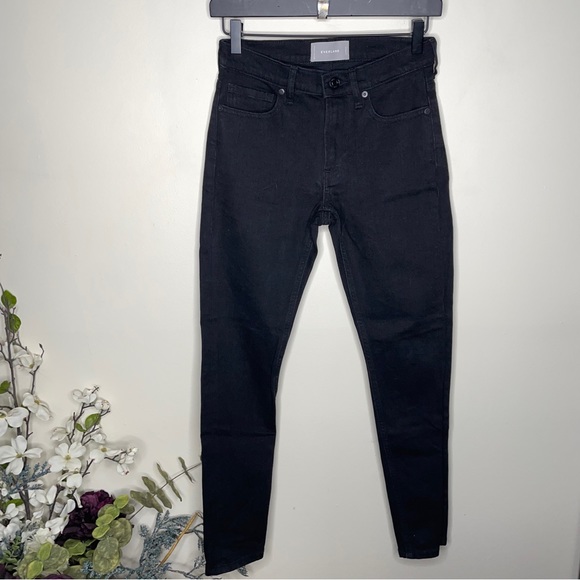EVERLANE Mid Rise Skinny Ankle Jean Black {ZZ5} - Picture 2 of 5
